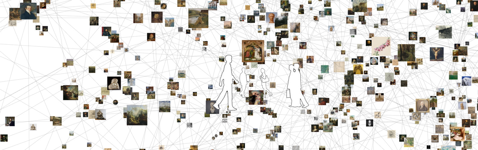 Visualisierung mit Kunstwerken aus der Sammlung des Belvedere © Fabian Schober